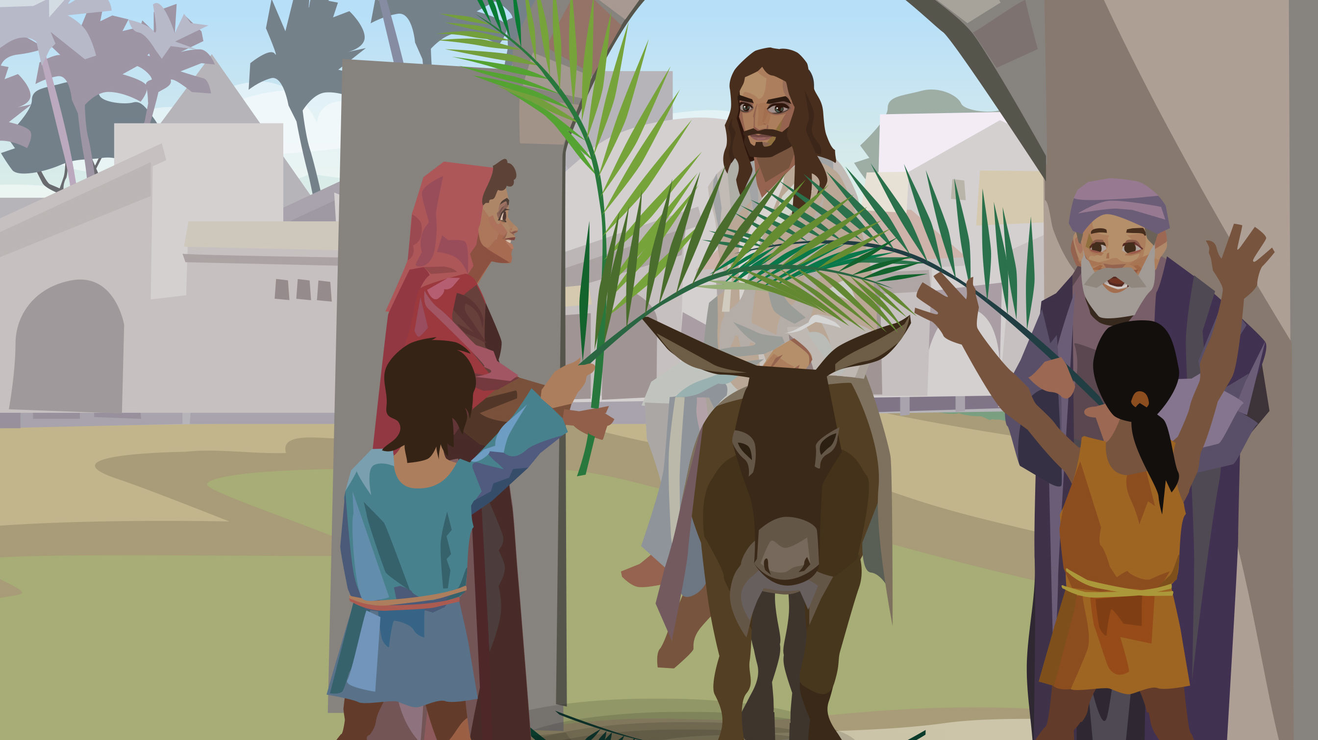 Jesus rir inn i Jerusalem Tidslinjen Oscar Jansen