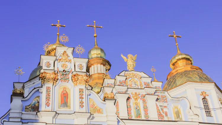 Motiv fra St. Michaelskatedralen i Kiev, Ukraina