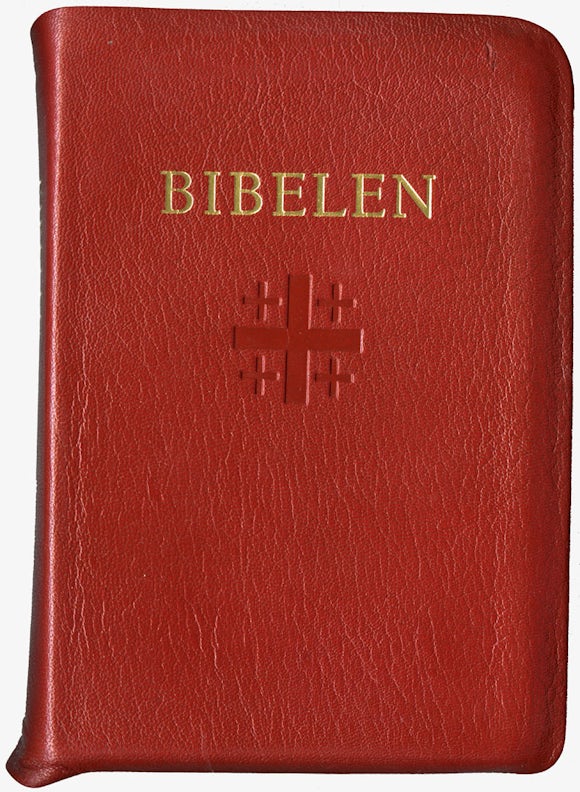 Bibelen 1978, Mellomstor i rødt skinn, bm