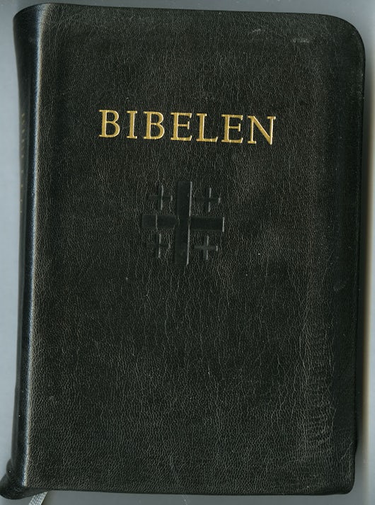 Bibelen 1978, Mellomstor, i svart skinn, nyn