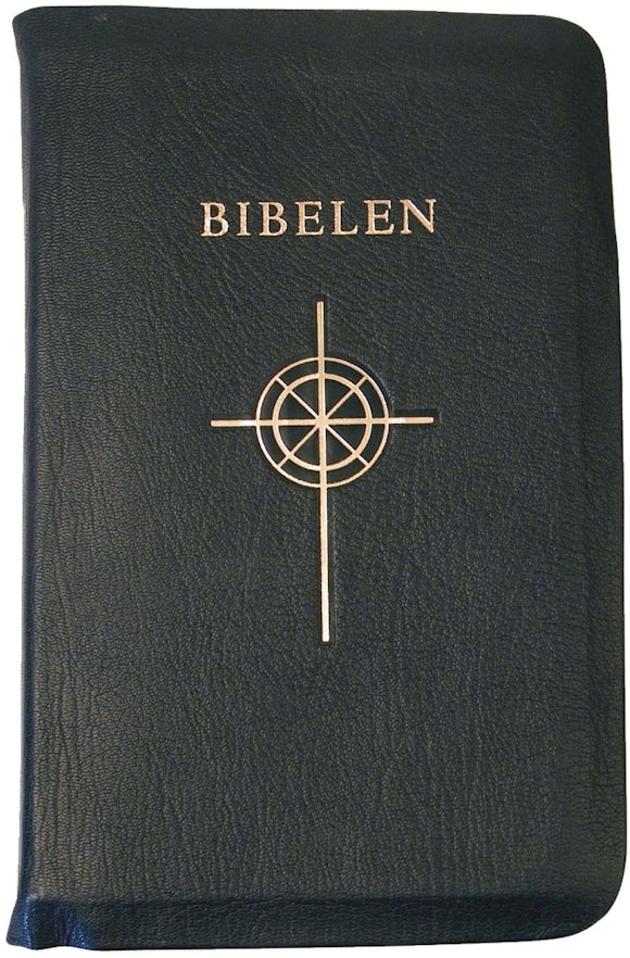 Bibelen 2005/1978 Mellomstor i sort skinn, bm