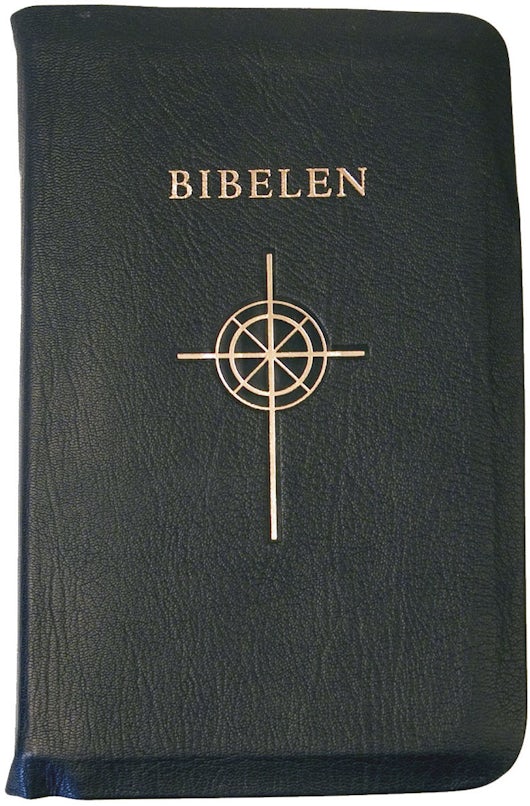 Bibelen 2005/1978 Mellomstor i svart skinn, nyn