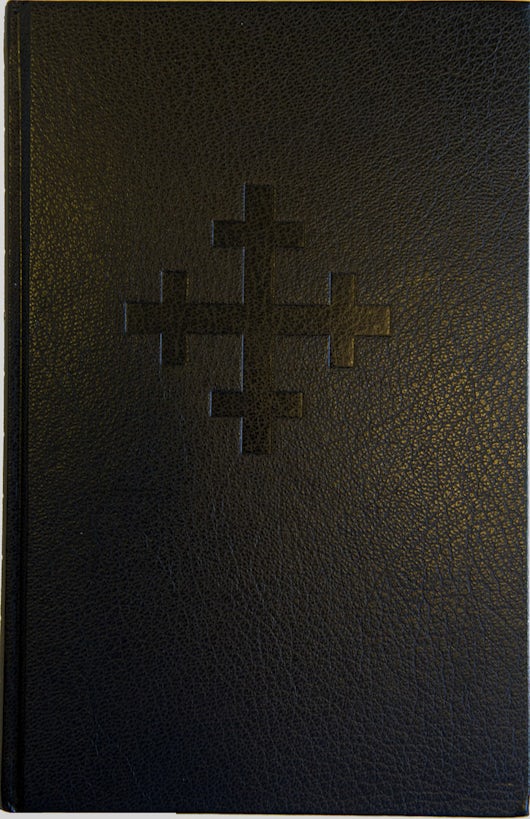 Bibel 2011, stor, svart kunstskinn, stive permar