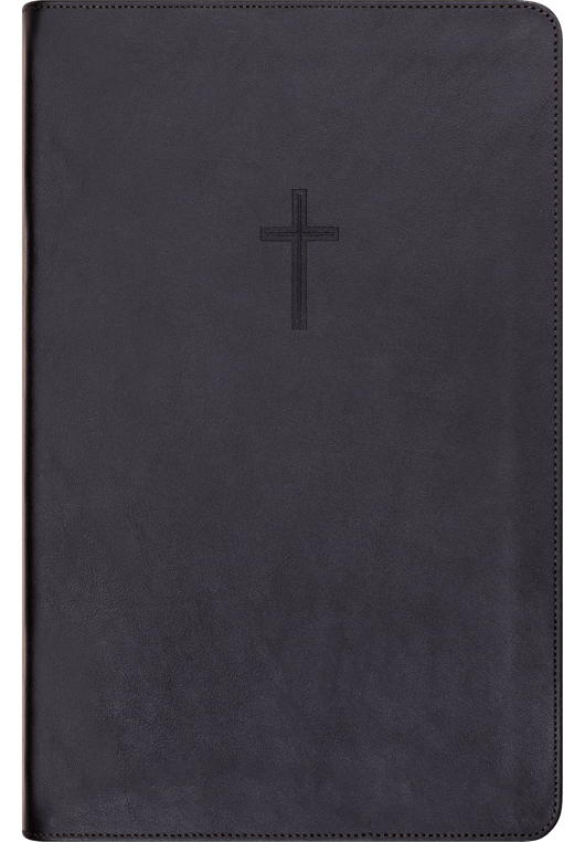 Bibel 2024, stor klassisk svart kalveskinn NN