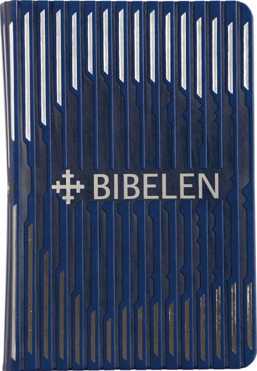Bibel 2011: Trendutgåve, blått kunstskinn med sølv