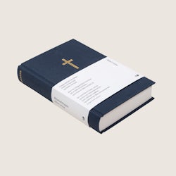 Bibel 2024, medium klassisk mørkblå tekstil, innbundet BM